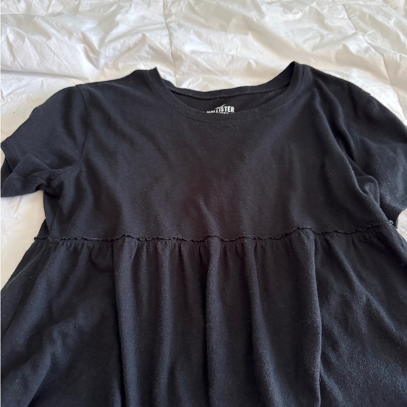 Hollister Peplum Baby Tee Black Size XS - Picture 11 of 12
